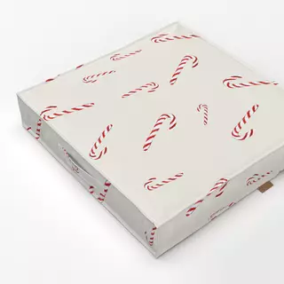 Bodenkissen Zuckerstangen beige