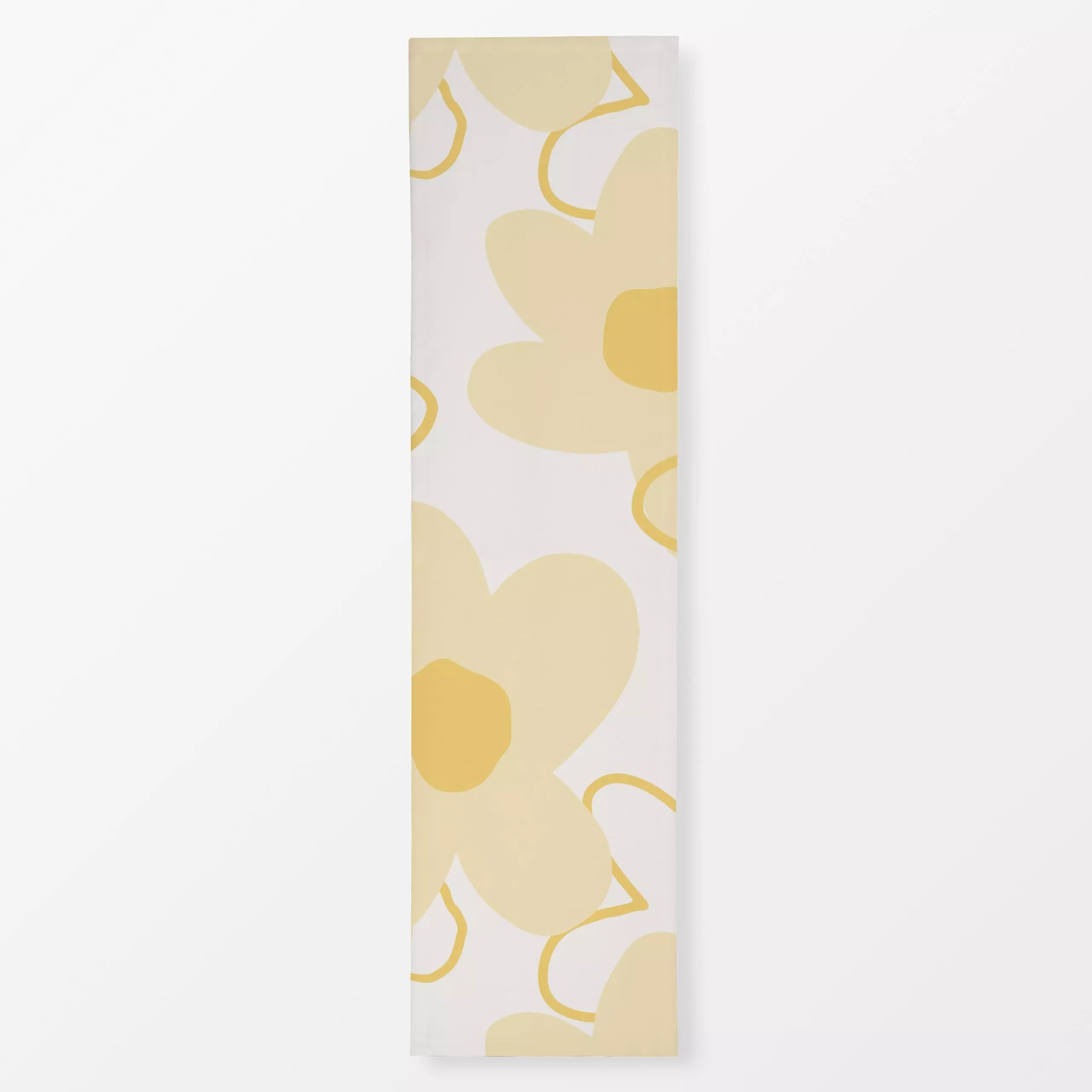 Tischläufer Spring Flower Buttermilk - Blumen & Florales, Frühling, Sommer - von „Kruth Design"; Blumen, Sommerblumen, outdo...