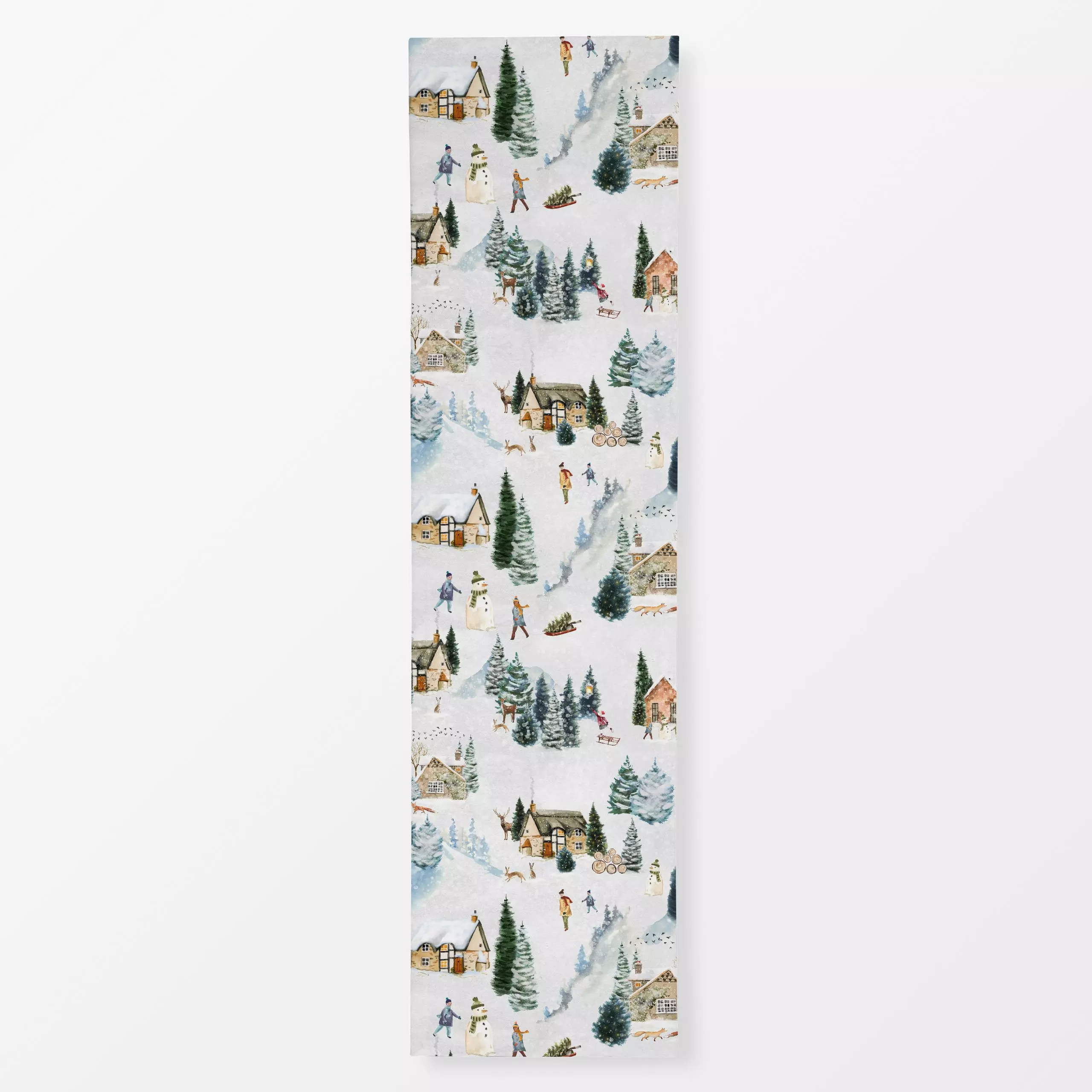 Tischläufer Winter Wunderland 2 - Kinderzimmer & Motive für Kinder, Tiere, Winter - von „Uta Naumann"; skandinavisch, Hygge,...
