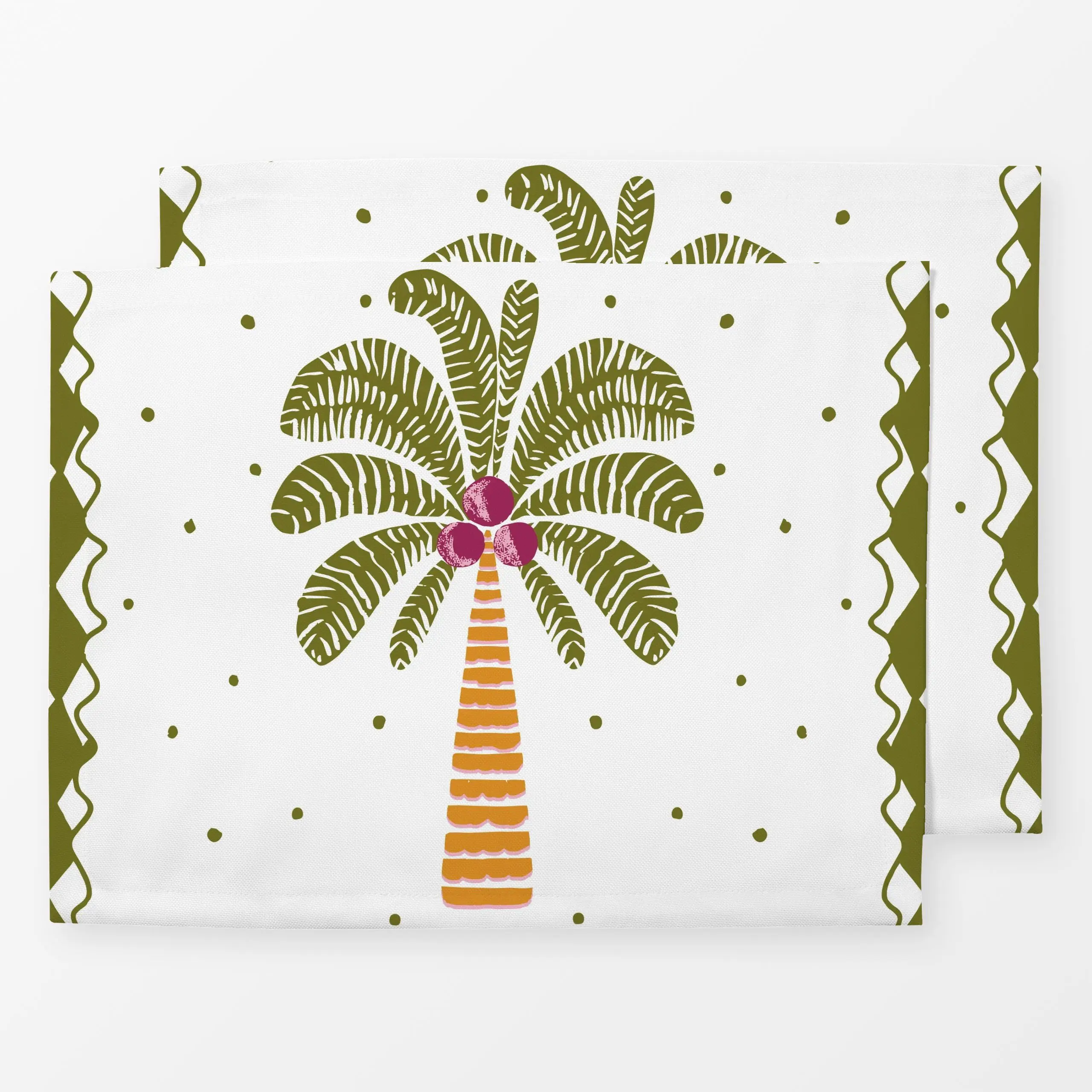 Tischset Palme, Blumen, tropisch, Sommer, von moDeern Design Studio