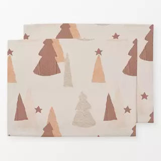 Tischset Papercut Tree Pattern