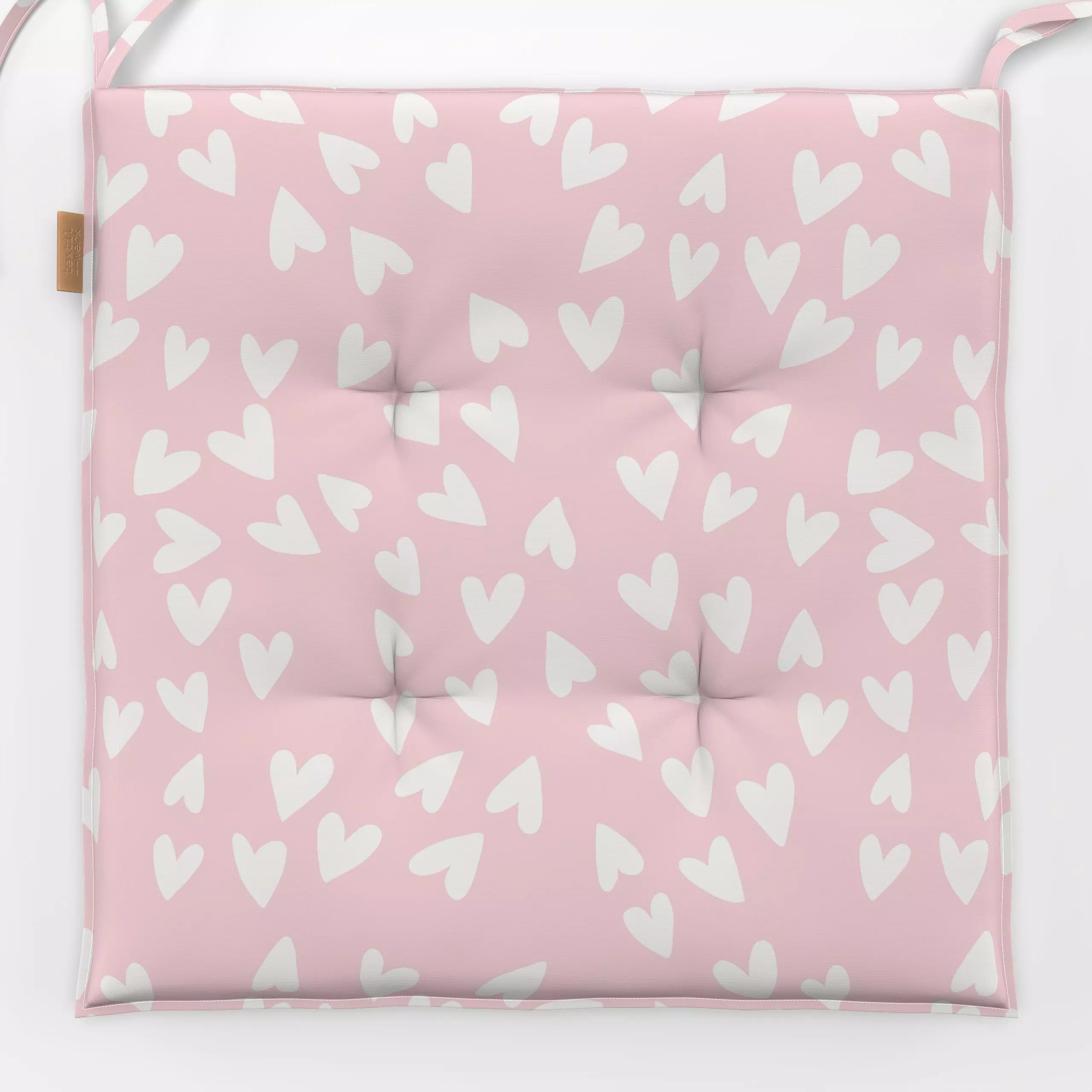 Sitzkissen Wilde Herzen rosa - Liebe, Romantik & Pride, Anlässe - von „Studio Kesse"; Kinder, Love, Herzen, Geburt & Baby, H...