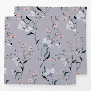 Servietten Winterflorals bleu