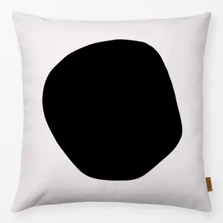 Kissen organischer Kreis Schwarz