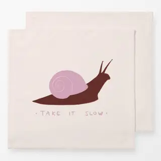 Servietten Schnecke take it slow