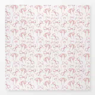 Tischdecke Preppy Pink Vintage Bows