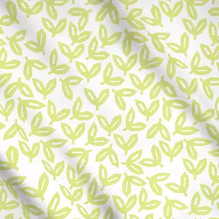 Meterware Autumn Leaves Light Green