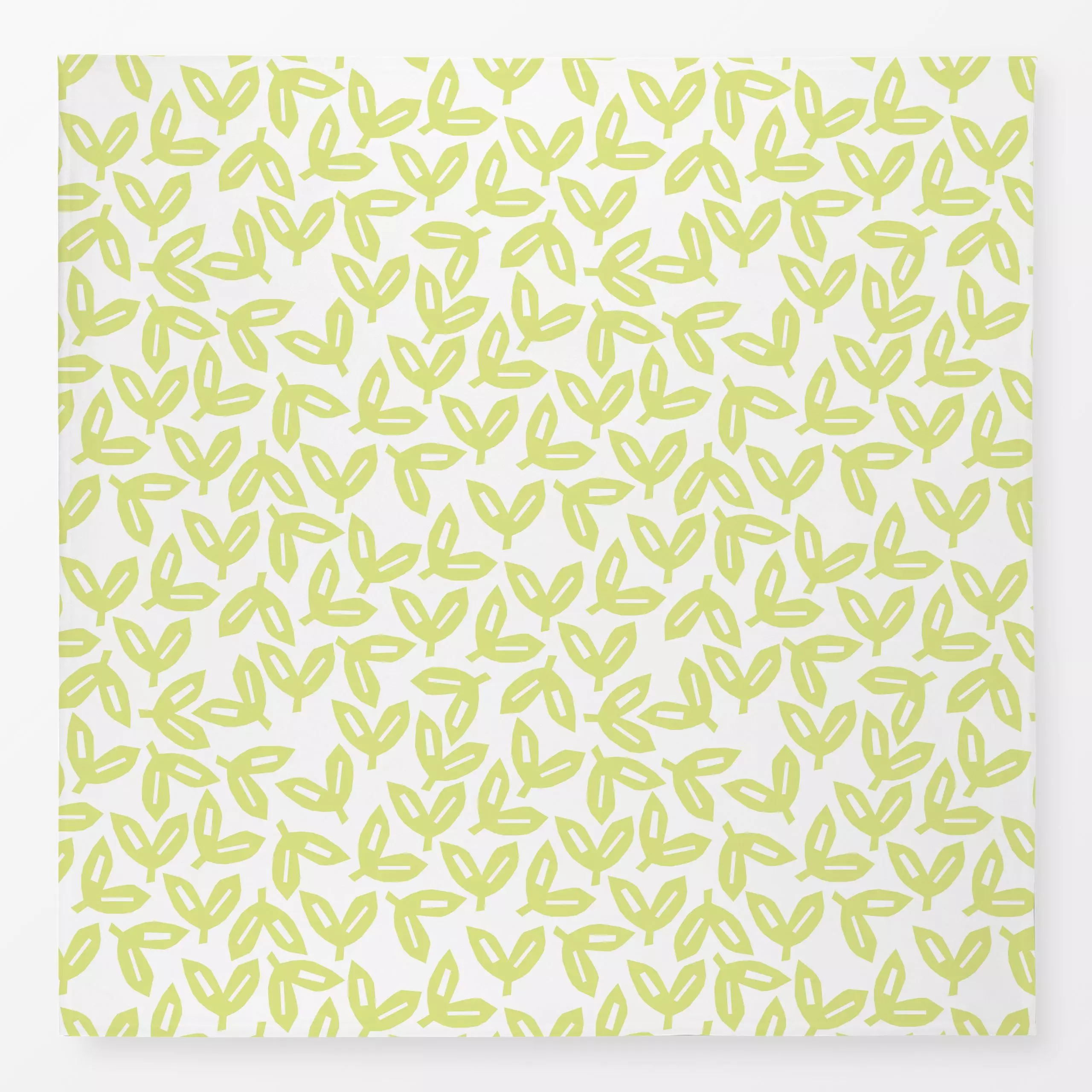 Tischdecke Autumn Leaves Light Green - Blumen & Florales, Symbole & Muster - von „Lisa Jasmin Bauer"; Muster, abstrakt, Blät...