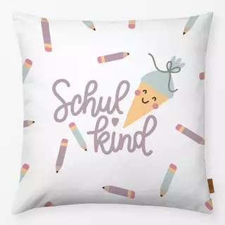 Kissen Schulkind Schultüte Buntstifte