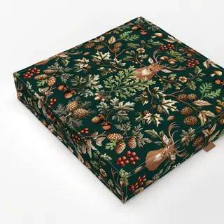 Bodenkissen Woodland Wildlife Green