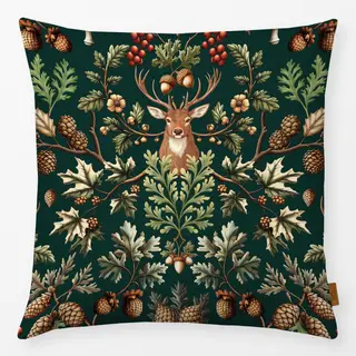 Kissen Woodland Wildlife Green