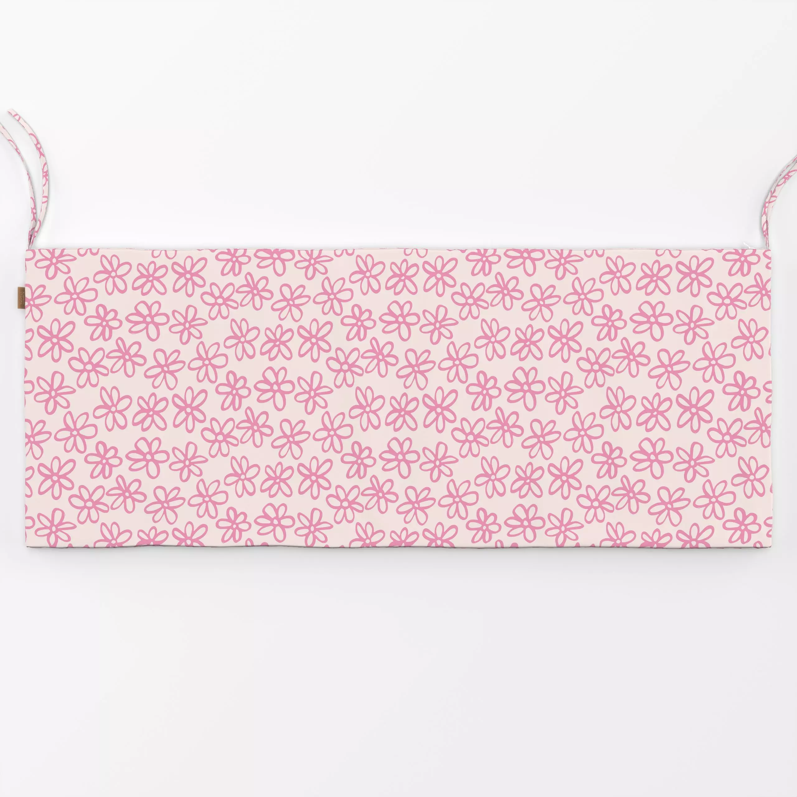 Bankauflage Blumen Muster Pink Beige - Blumen & Florales, Frühling, Symbole & Muster - von „Kathrin Woo"; Muster, Kinder, Bl...