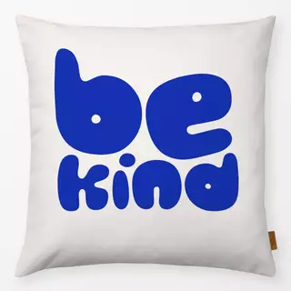 Kissen Be Kind Meeresblau