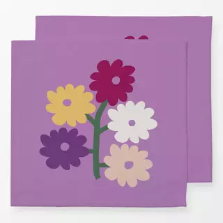 Servietten Fall in Love Flowers Violet