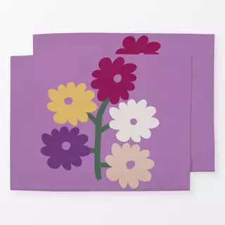 Tischset Fall in Love Flowers Violet