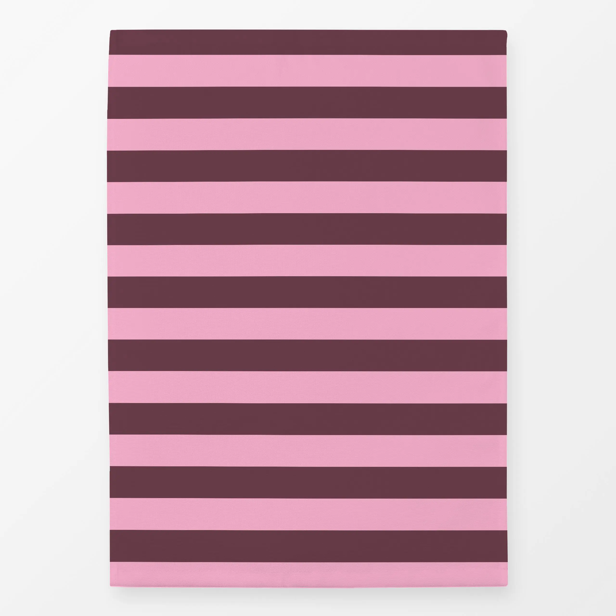 Geschirrtücher Burgunder-Pink breite Streifen - Sommer, Symbole & Muster - von „Sara Maria"; Streifen, modern, Nordisch, min...