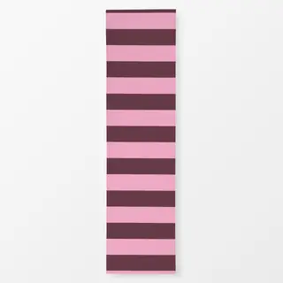 Tischläufer Burgunder-Pink breite Streifen