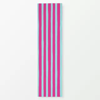 Tischläufer Horizontal Stripes Teal Pink