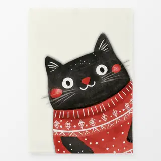 Geschirrtücher Katze mit Pulli