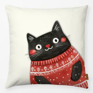 Kissen Katze mit Pulli