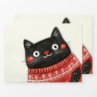 Tischset Katze mit Pulli