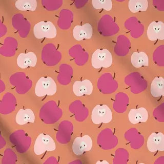 Meterware Äpfel orange