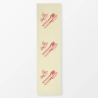 Tischläufer Italian Aperitivo Cutlery Red