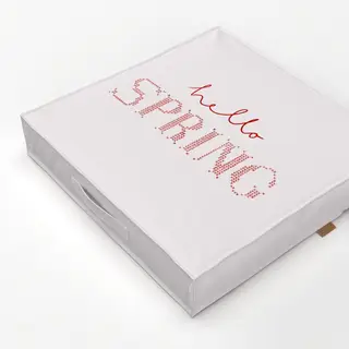 Bodenkissen hello spring Kreuzstich