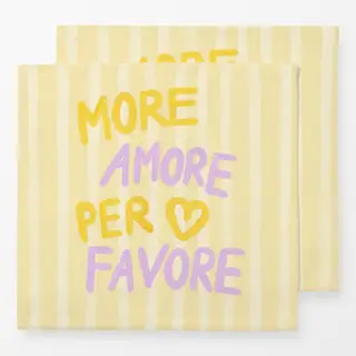 Servietten More Amore Per Favore Streifen
