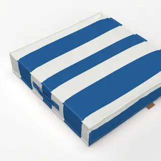 Bodenkissen Santorini Streifen Blau