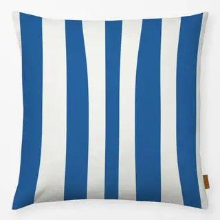 Kissen Santorini Streifen Blau