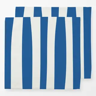 Servietten Santorini Streifen Blau