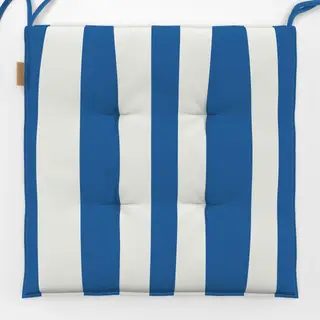 Sitzkissen Santorini Streifen Blau