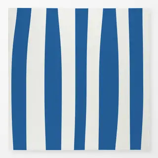 Tischdecke Santorini Streifen Blau