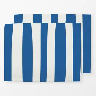 Tischset Santorini Streifen Blau