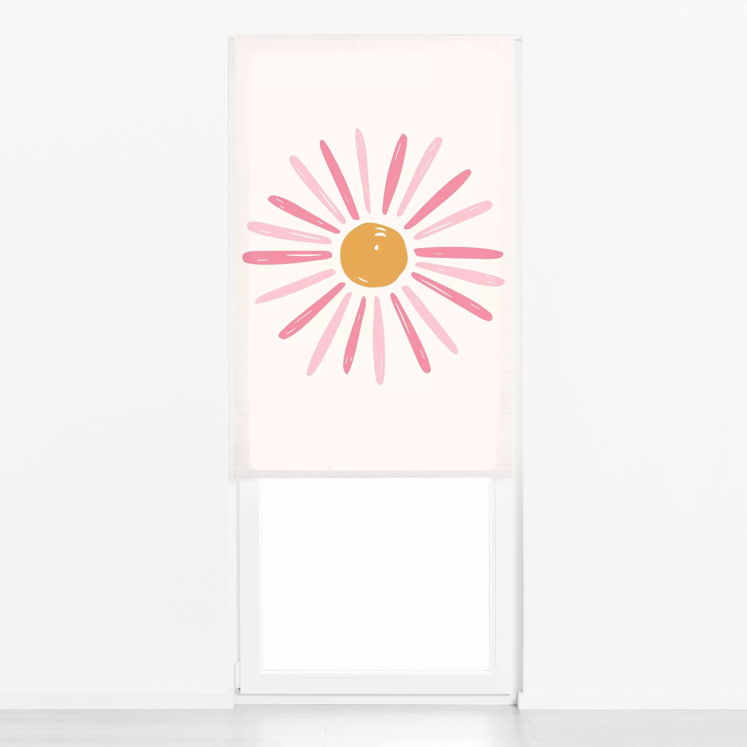 Raffrollo Summer Floral panel - Blumen & Florales, Sommer - von „Kathrin Woo"; abstrakt, Blumen, Sommerblumen, modern, versp...