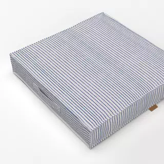 Bodenkissen Streifen Blau