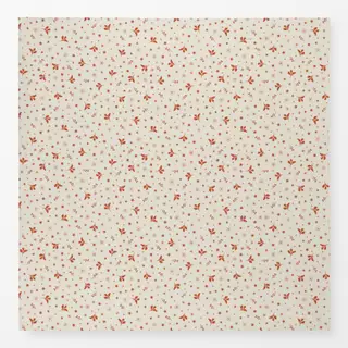 Tischdecke Weihnachtsblätter Weiss Rot