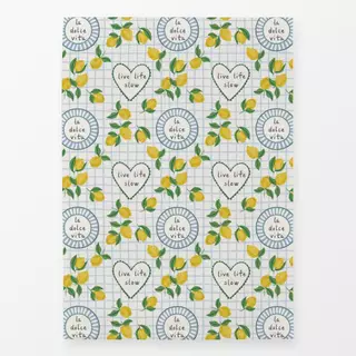 Geschirrtücher Picknick mit Zitronen