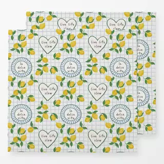 Servietten Picknick mit Zitronen