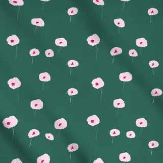 Meterware Pinke Blumentupfer