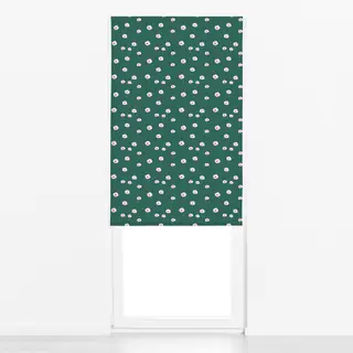 Raffrollo Pinke Blumentupfer