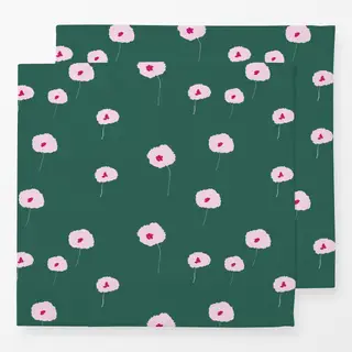 Servietten Pinke Blumentupfer