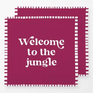 Servietten Welcome to the jungle bordeaux