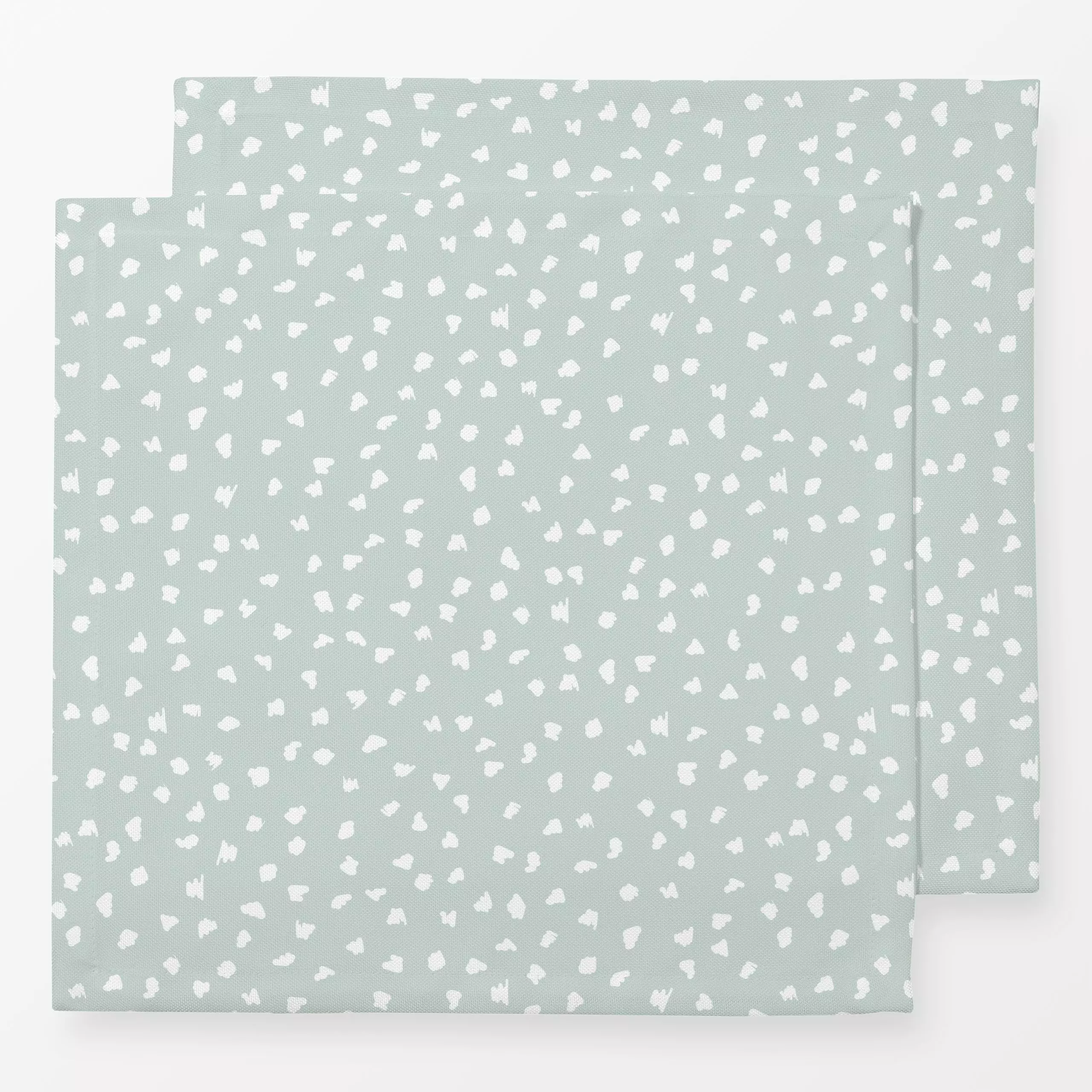 Servietten Mint Green Dots - Sommer, Symbole & Muster - von „Sara Maria"; Punkte, Dots, Sommer, mint, gepunktet, Tupfen, Pep...