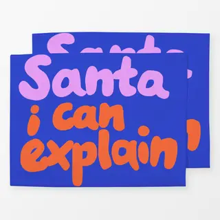 Tischset Santa I Can Explain 1