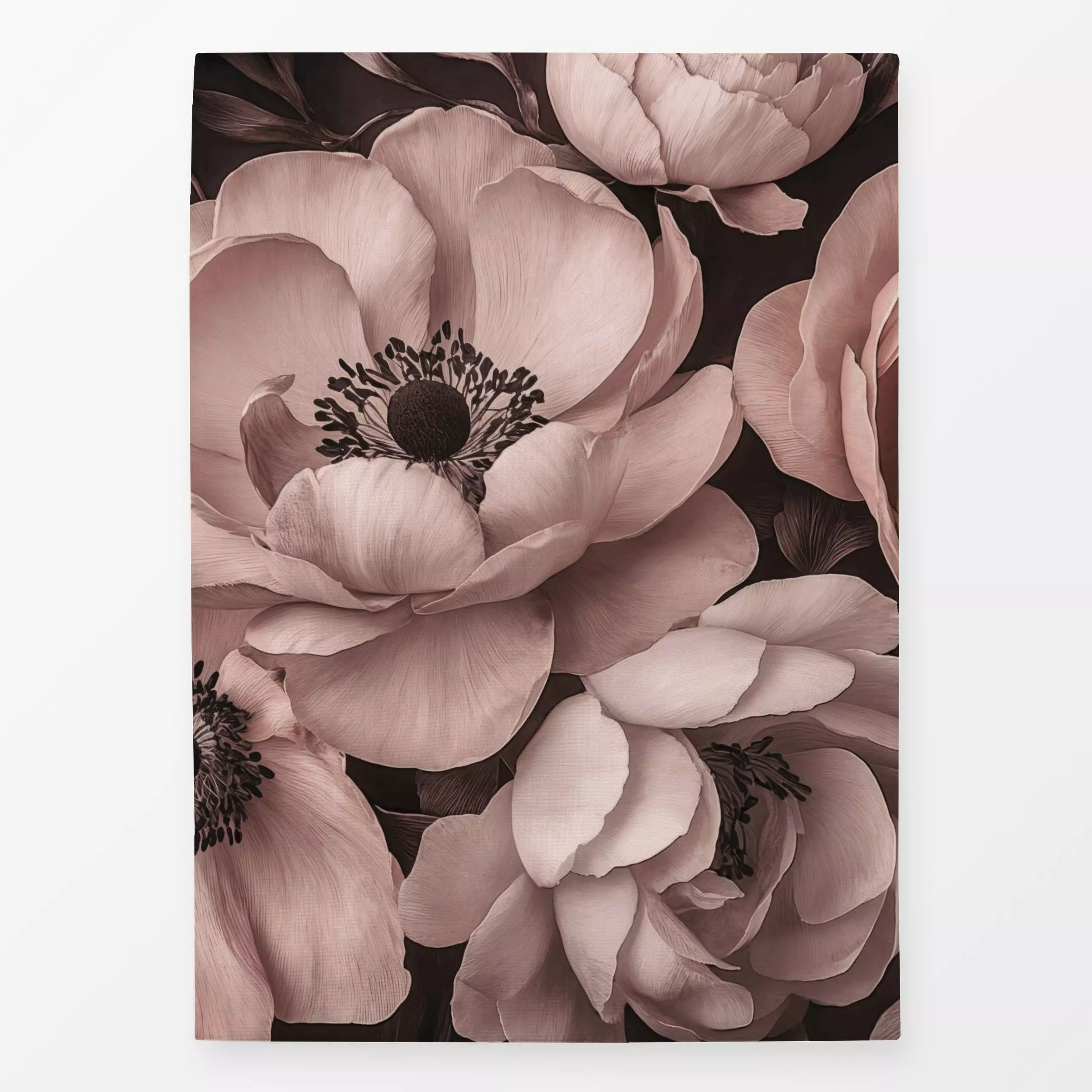Geschirrtücher Antique Flowers Pastel Pink - Blumen & Florales - von „Andrea Haase"; vintage, Pastell, romantisch, Barock, u...