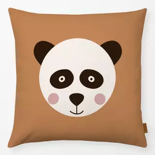 Kissen Panda boho braun