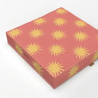 Bodenkissen Suns - red