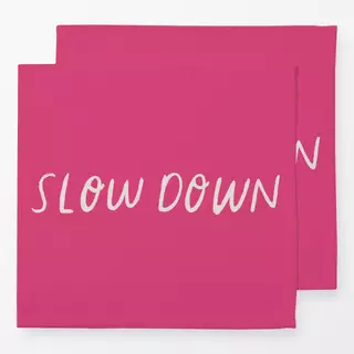 Servietten Slow Down pink